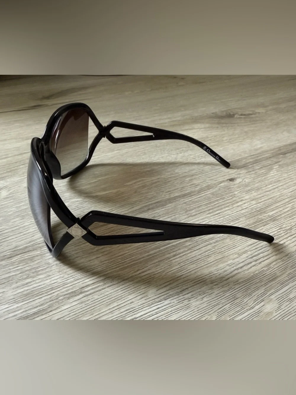 RARE Dior Madrague BLACK 🖤 Designer Sunglasses Oversized Retro Vintage Couture